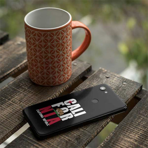 California Black Block Google Pixel 3a Skin